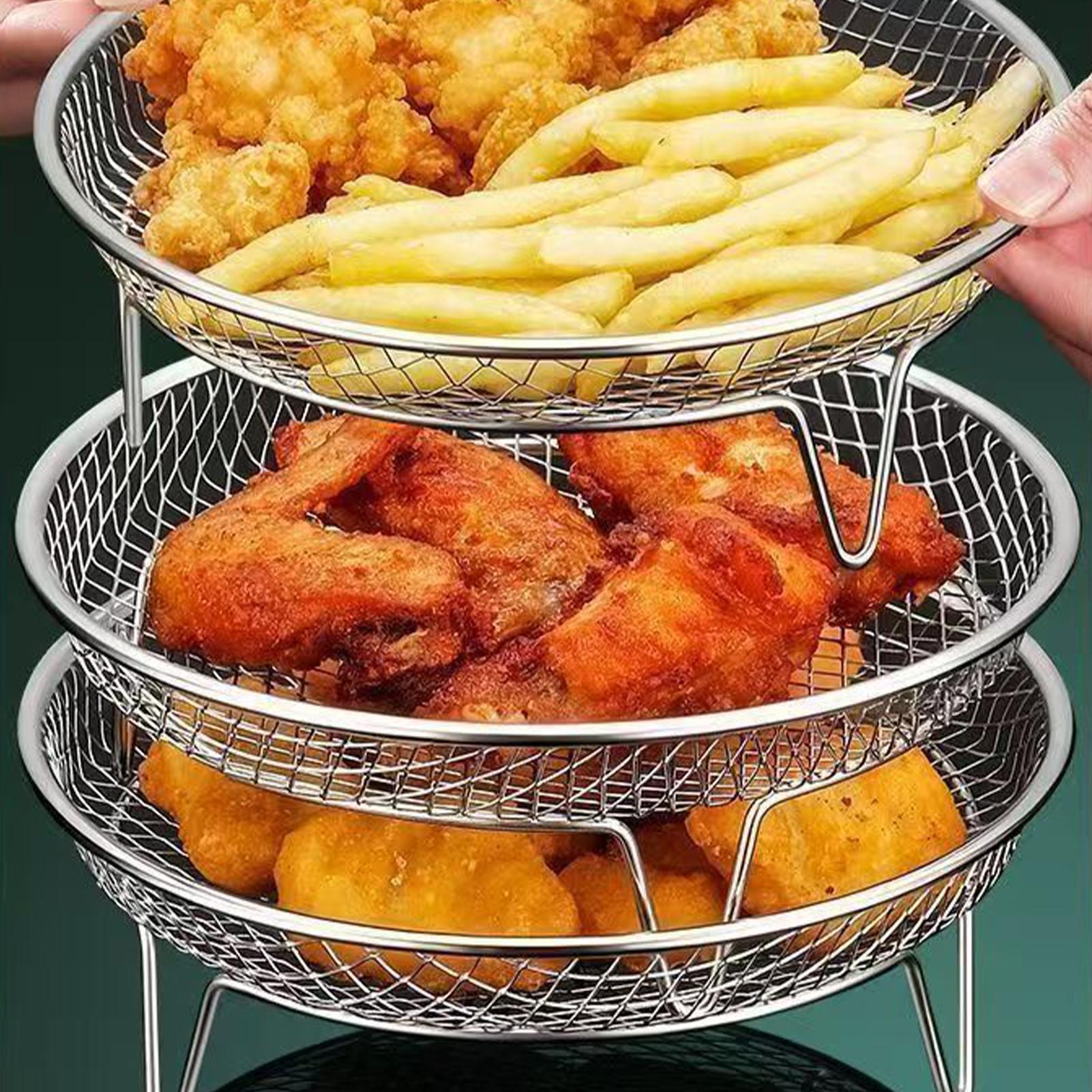 Stackable Air Fryer Basket Rou - Kitchen Baking Rack 评论和价格