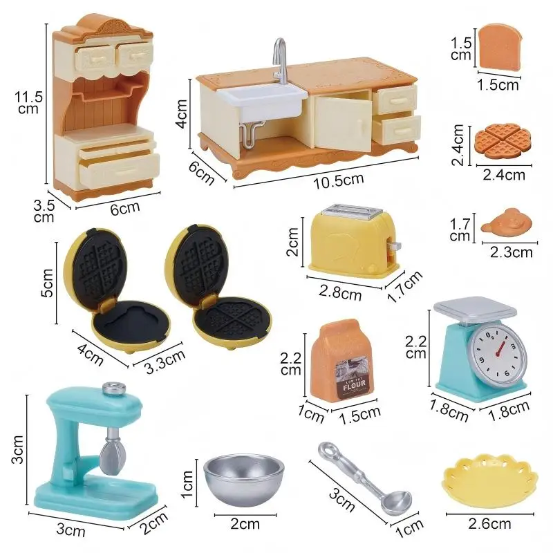 1:12 Dollhouse Miniature Furni - Kitchen Uncle 评论和价格