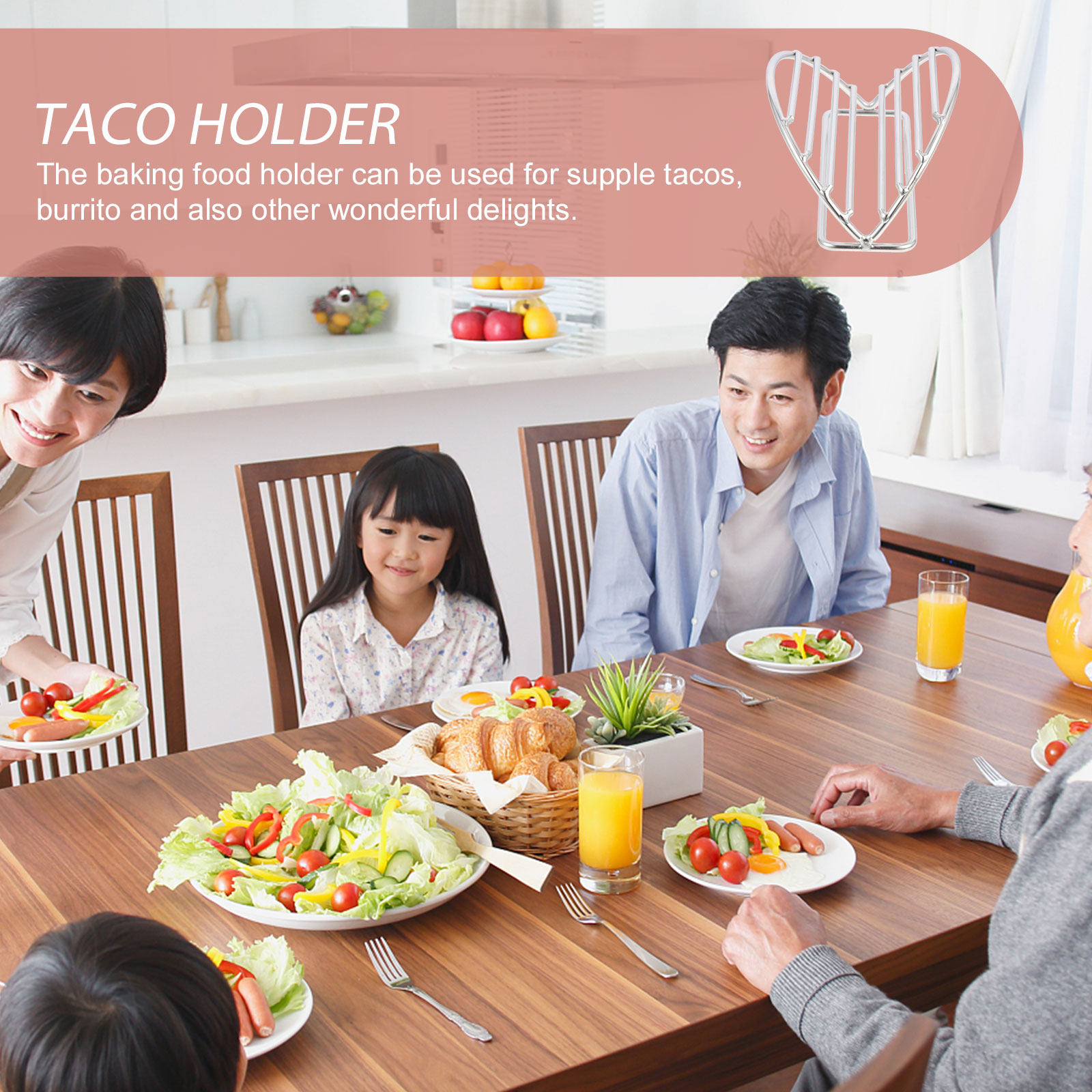 Taco Rack Stand Stainless Stee - Kitchen Baking Rack 评论和价格
