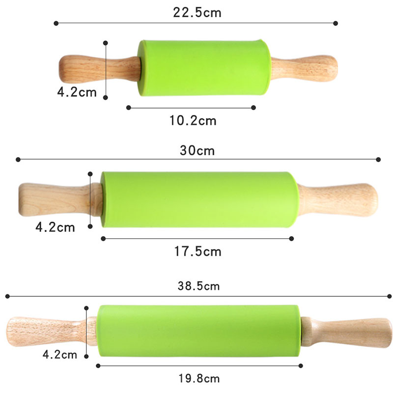 Non-Stick Wooden Handle Pin Pa - Kitchen Roller Baking 评论和价格