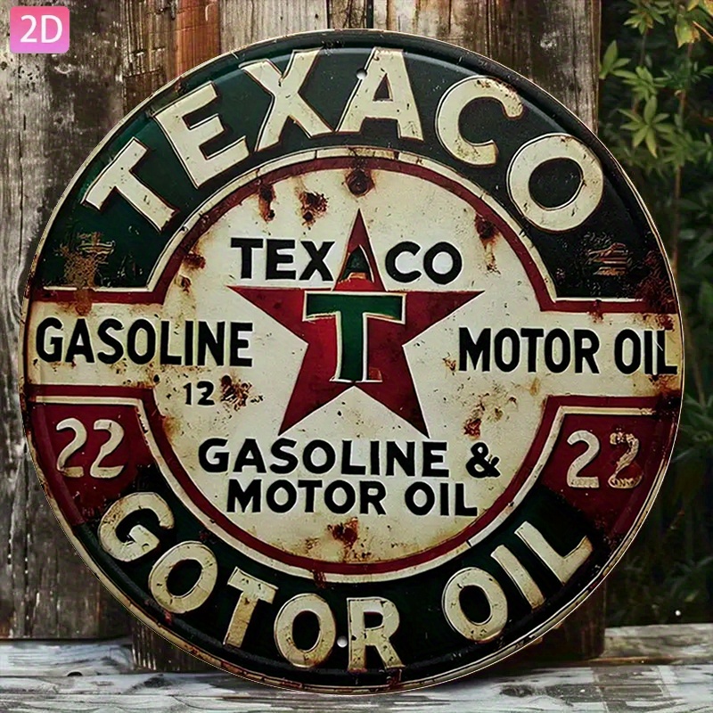 Vintage Texaco Oil Metal Sign— - Kitchen Uncle 评论和价格